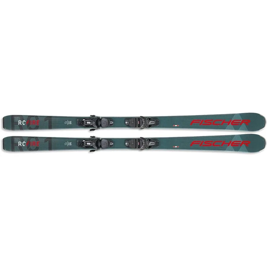 Unisex RC Fire Lightweight EasytoHandle Alpine All Mountain Piste Snow Skis with Bindings