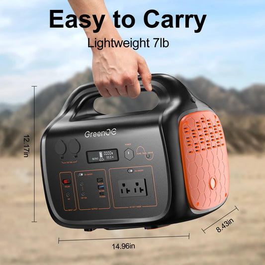 1000W 1024Wh Portable Power Station USB-C Solar Generator with LED 11 Ports