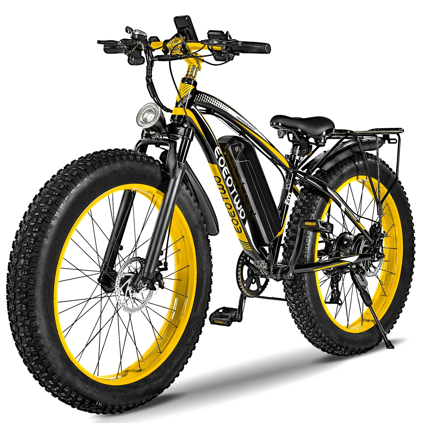 EOEOTWO E01 Electric Bike Adult 26" Fat Tire 1500W Peak Motor Electric Bicycle 34Mph Mountain E Bike 60Mile Range E Bike UL2849