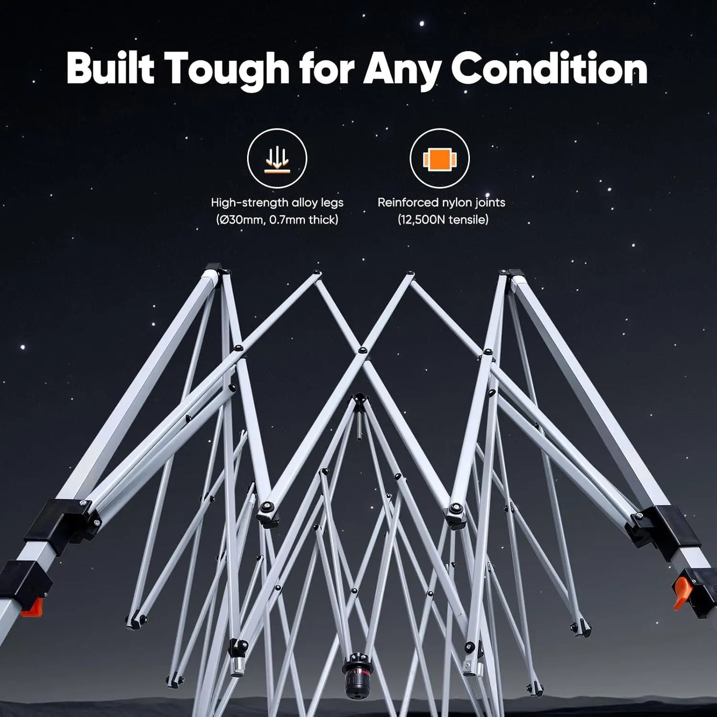 0x10 Pop up Canopy Tent with Sidewalls and Roll-up Ventilated Windows, One Person Setup, Easy Outdoor Commercial Gazebo