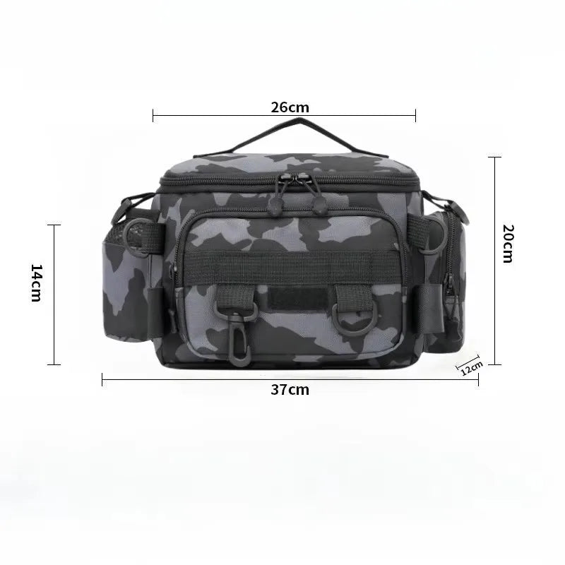Fishing Backpack for Men Large Capacity Rod Storage Shoulder Bag Outdoor Sports Fish Equipment Storage Pack 2028