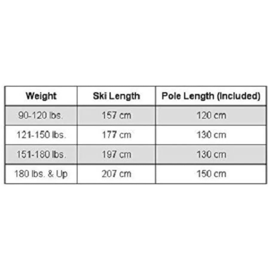 75mm 3Pin Cross Country Ski Package; Boots Bindings Poles Skis 177cm for Skiers 121150 lbs.