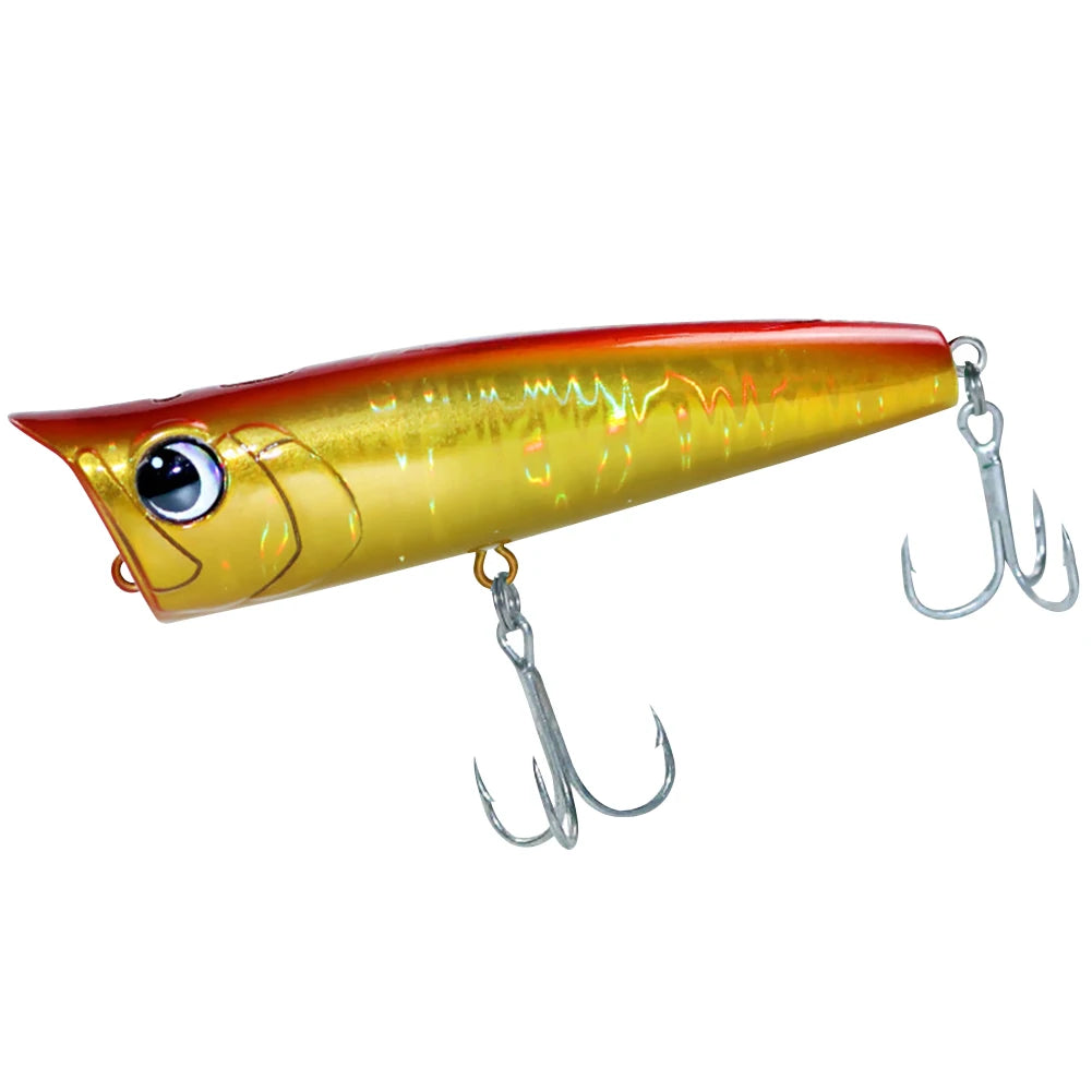 Popper Fishing Lure with Hook Floating Fishing Lure 3D Eyes