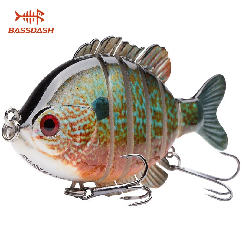 Bluegill Swimbaits Topwater Hard Bass Fishing Crank Lure 24g/8.8cm, 4 Colors