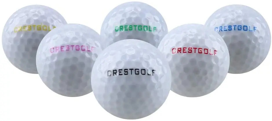 Crestgolf Golf Ball with Logo 3pcs/6pcs/10pcs/30pcs/Pack Night Glow Light Glow LED Golf Ball-Six Color