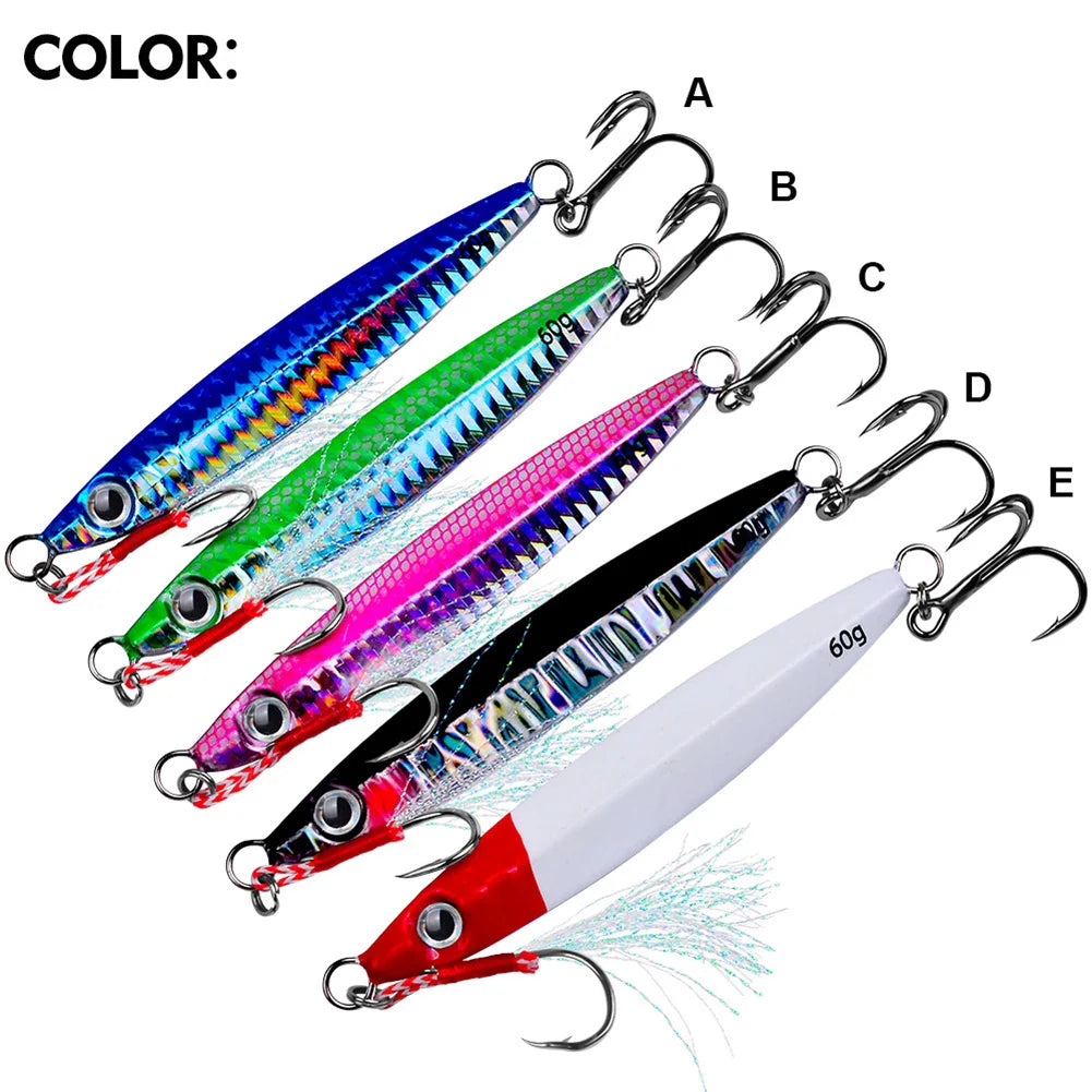 11cm/60g Metal Jig Fishing Lure  Bait Bass Fishing Bait Trout Jigging Lure