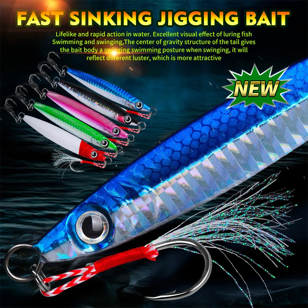 11cm/60g Metal Jig Fishing Lure  Bait Bass Fishing Bait Trout Jigging Lure