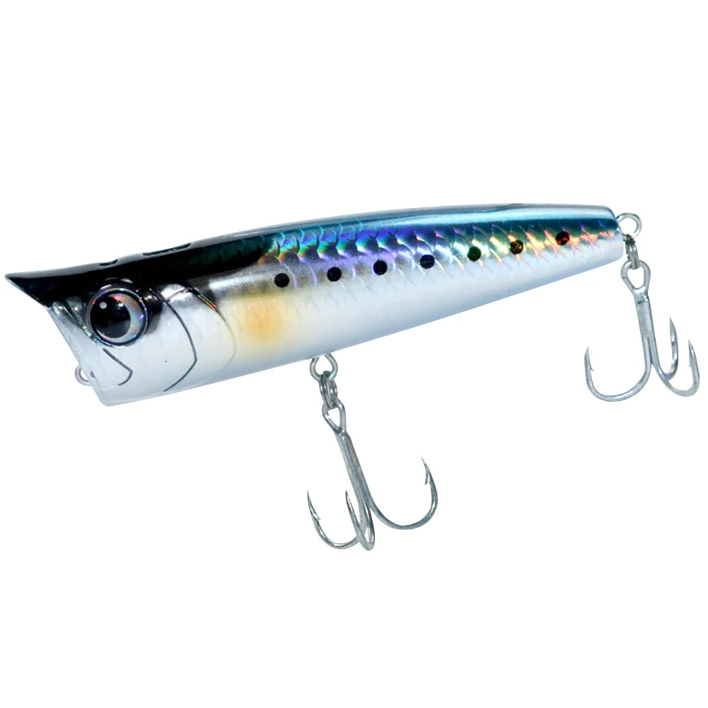 Popper Fishing Lure with Hook Floating Fishing Lure 3D Eyes