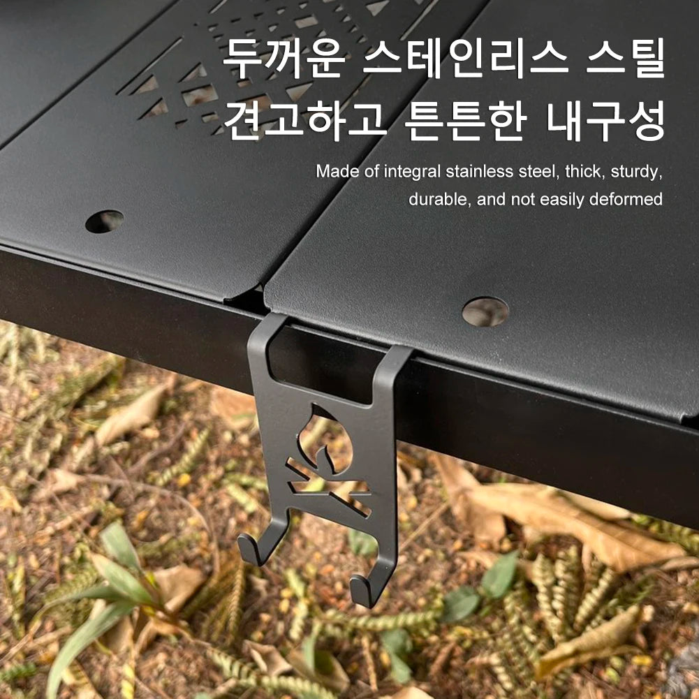 Butane Gas Tank Hanger Clip Stainless Steel Camping Table  for Outdoor Camping