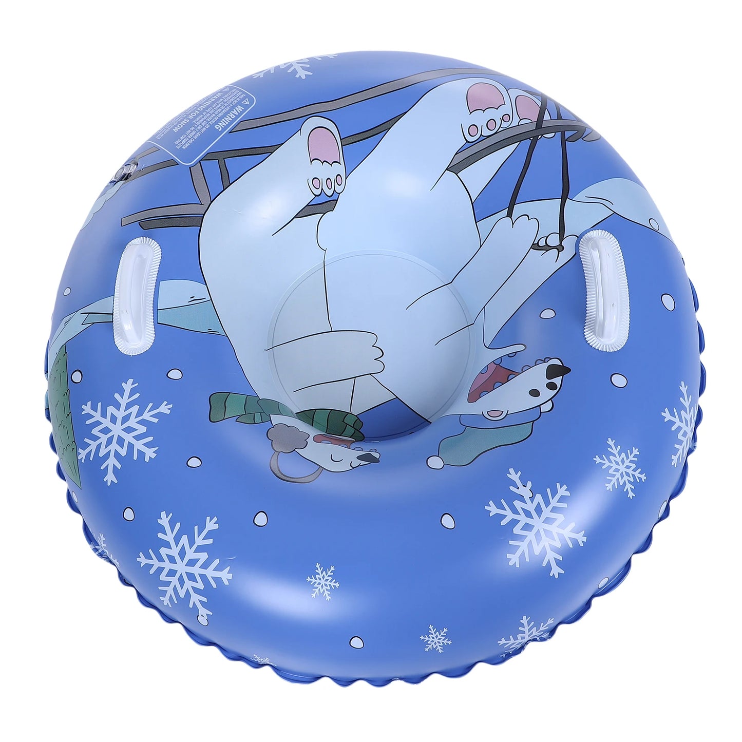 Kids Inflatable Sled Tube 36", Thickened Bottom with Handles, Includes Repair Patches for Winter Snow Sledding