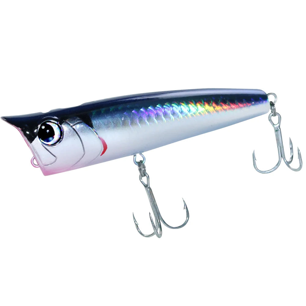 Popper Fishing Lure with Hook Floating Fishing Lure 3D Eyes