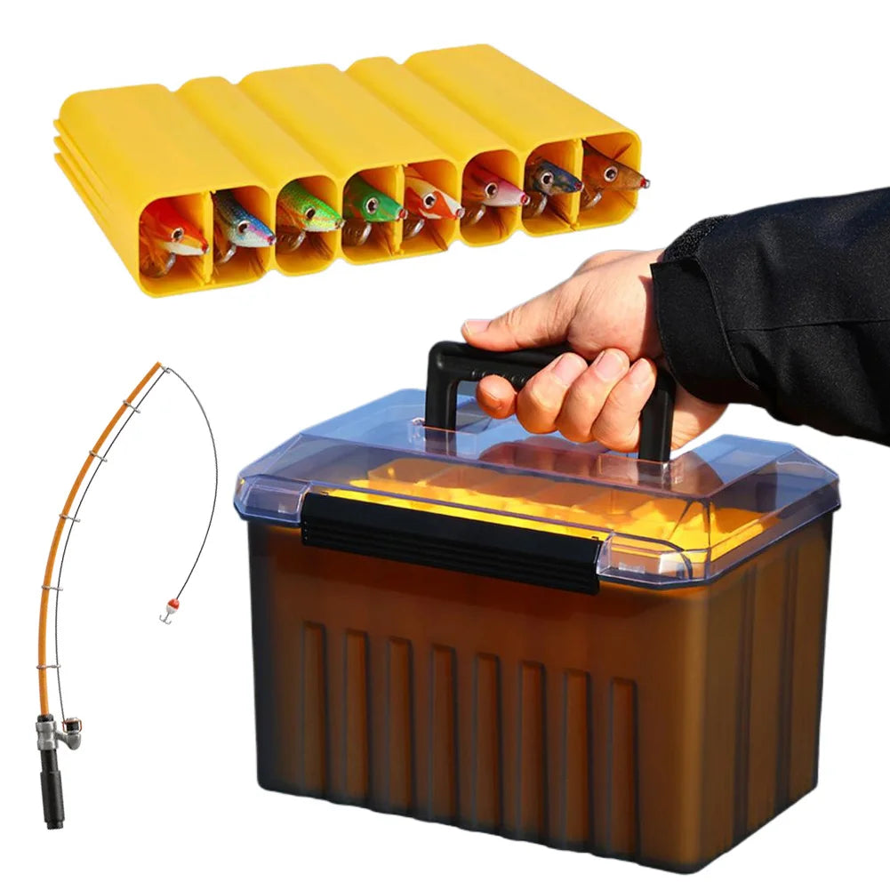 Webfoot Octopus Egi Storage Organizer Box Minnow Squid Jig Hard Bait Container Hard Lure and Accessories