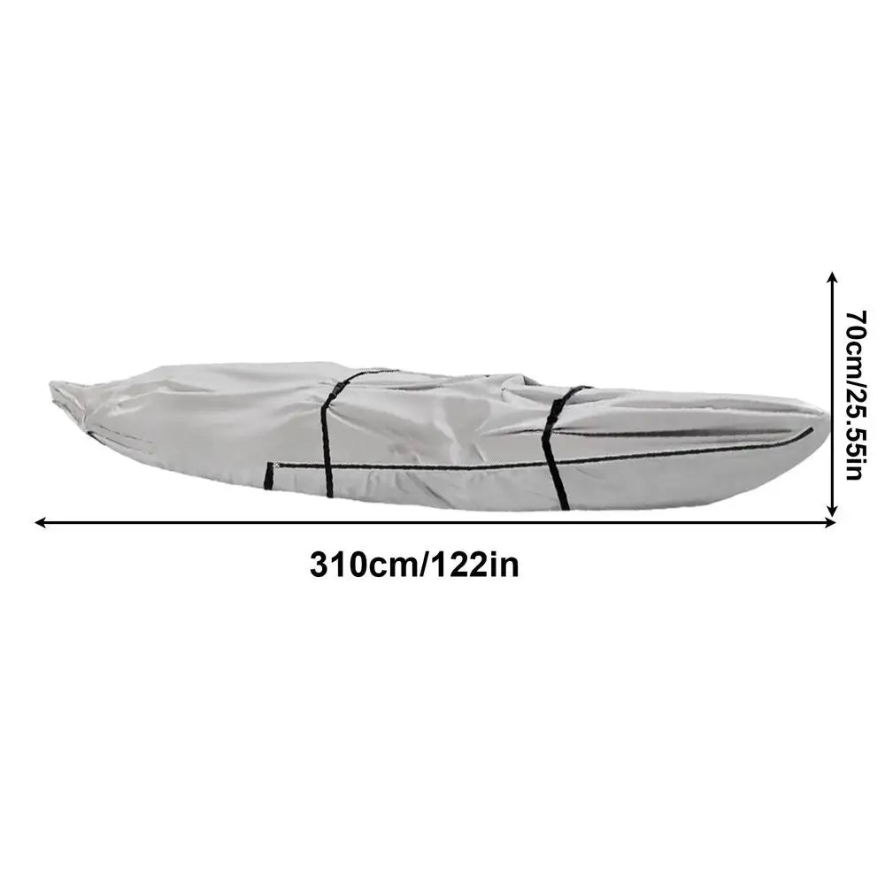 Kayak Cover With Zipper Canoe  For Storage Kayak Boat Organization Cover Heavy Duty Oxford Cloth Sun