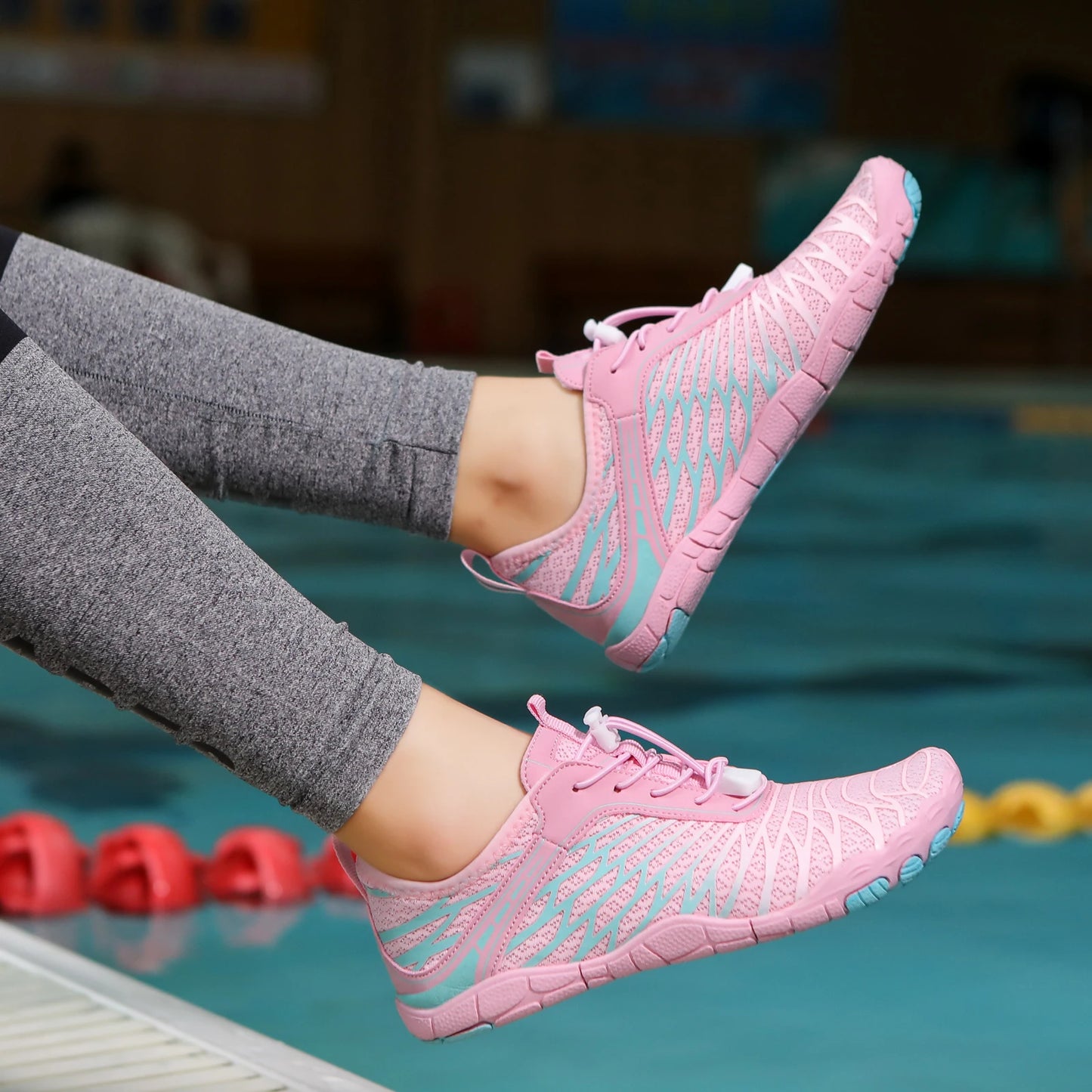 Anti-Slip Aqua Shoes New Quick-Dry Aqua Shoes  Swimming Wading Breathable Creek Tracing Aqua Shoes