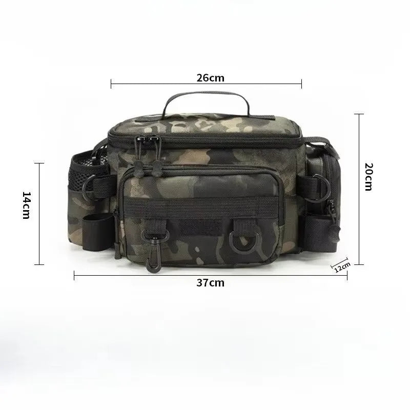 Fishing Backpack for Men Large Capacity Rod Storage Shoulder Bag Outdoor Sports Fish Equipment Storage Pack 2028