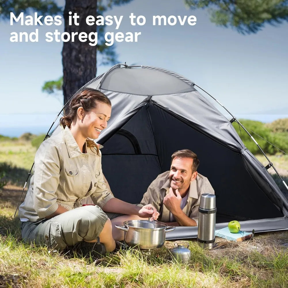 Ultralight 2-Person Dome Tent for Hiking, Festivals, and Outdoor Adventures: Easy Setup, Portable Camping Shelter