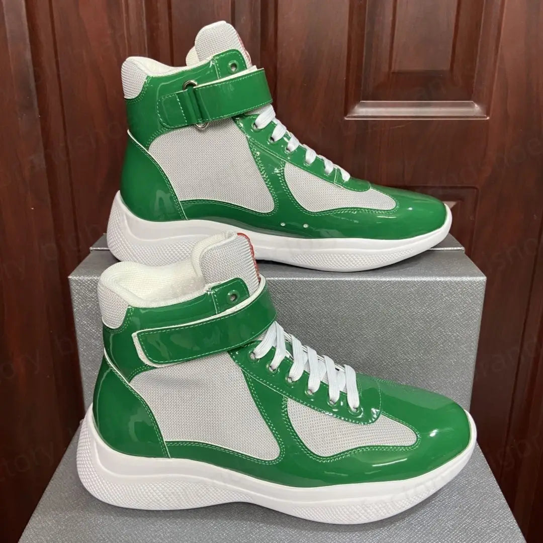 New Casual High End Board Shoes Mesh Breathable Fashion Men's Shoes  High Top Couple Shoes