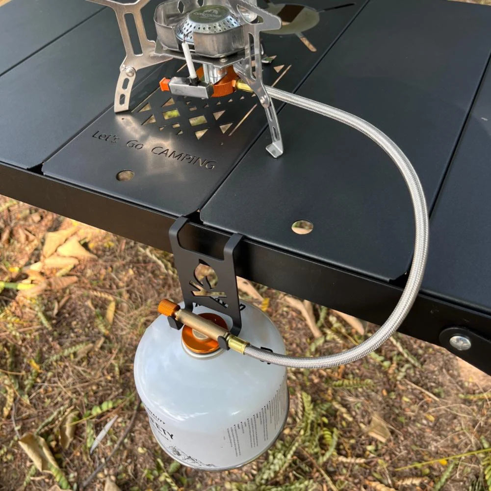 Butane Gas Tank Hanger Clip Stainless Steel Camping Table  for Outdoor Camping