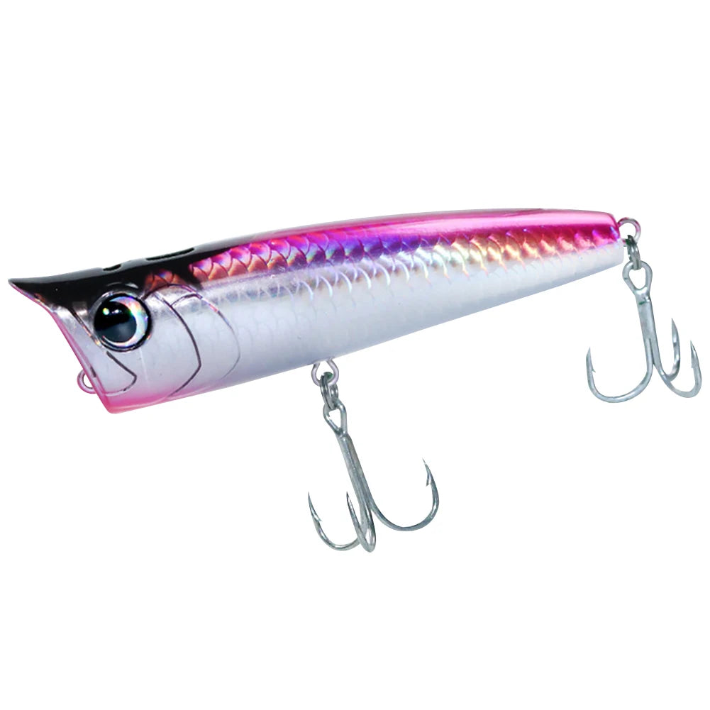 Popper Fishing Lure with Hook Floating Fishing Lure 3D Eyes