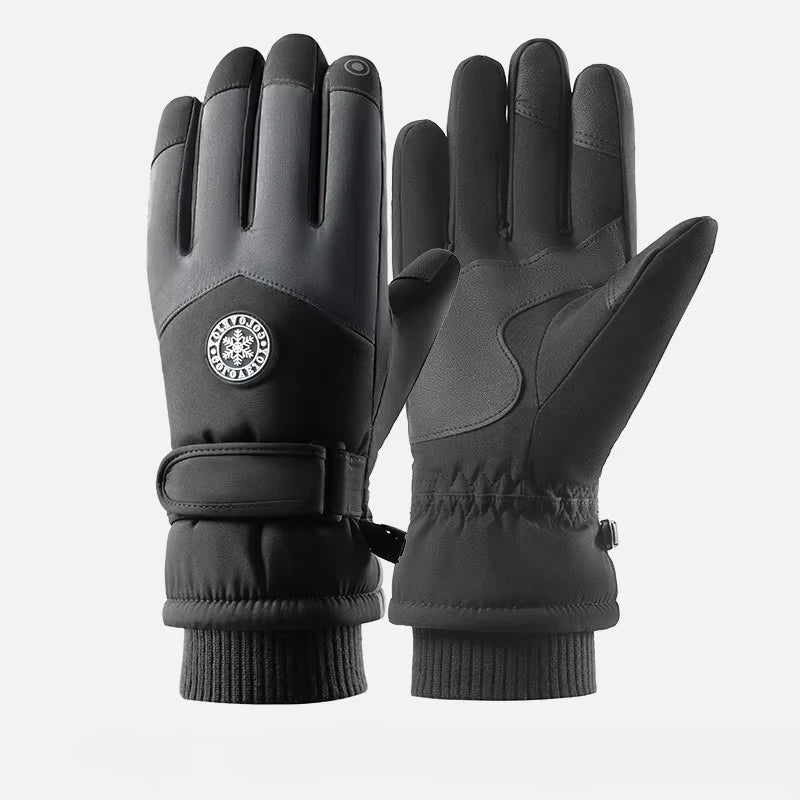 Winter fishing gloves, men's and women's fishing ski gloves, outdoor cycling waterproof and warm snow gloves