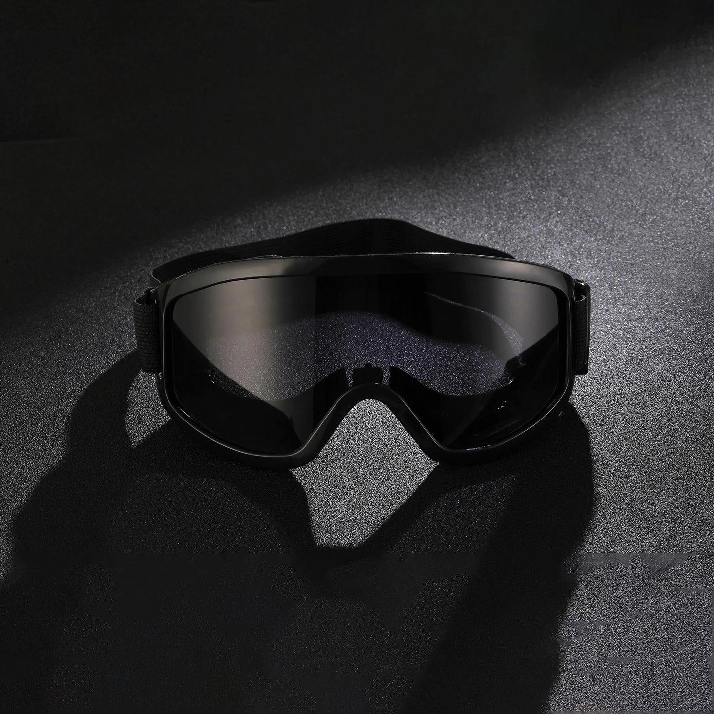 Flexible all-black oversized ski goggles,  cycling, adventure, motorcycle, off-road, dustproof, washable,