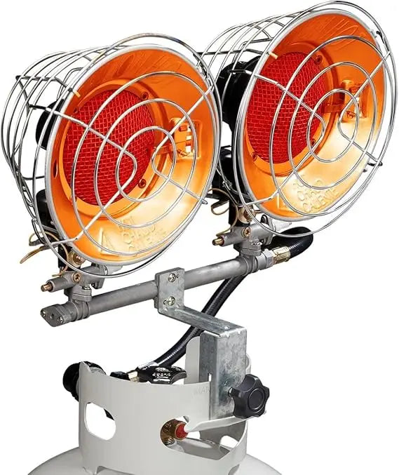 Avenger FBDTP30 Infrared Double Burner Outdoor Propane Heater for Camping and Patio Use