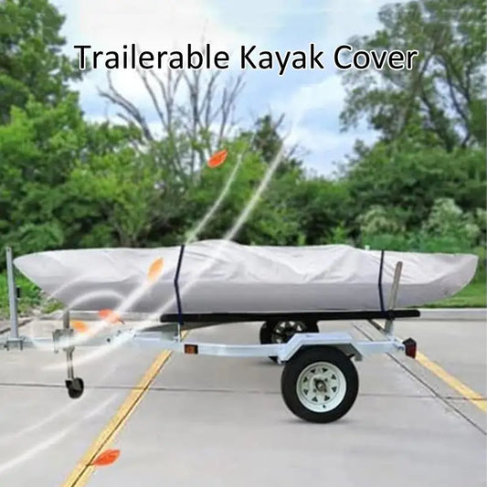 Kayak Cover With Zipper Canoe  For Storage Kayak Boat Organization Cover Heavy Duty Oxford Cloth Sun