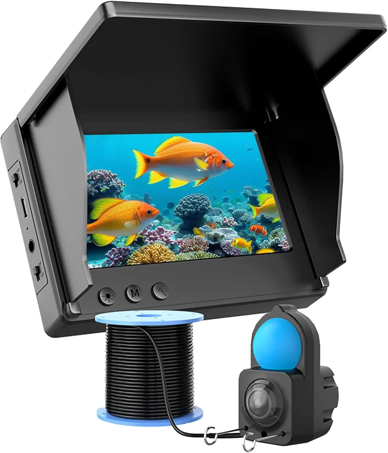 Portable Underwater Fishing Camera with 4.3" LCD Monitor Infrared Night Vision Waterproof