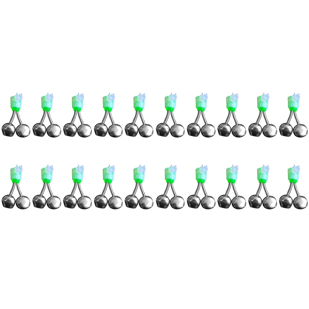 20-1PCS Fish Bite Alarm Twin Spiral Bells  Night Fishing Alarm Bell