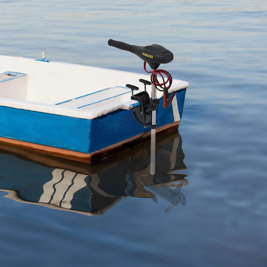 Electric Boat Motor 408W Retractable Trolling Motor 12V Adjustable Gears, for a Variety of Small Watercraft