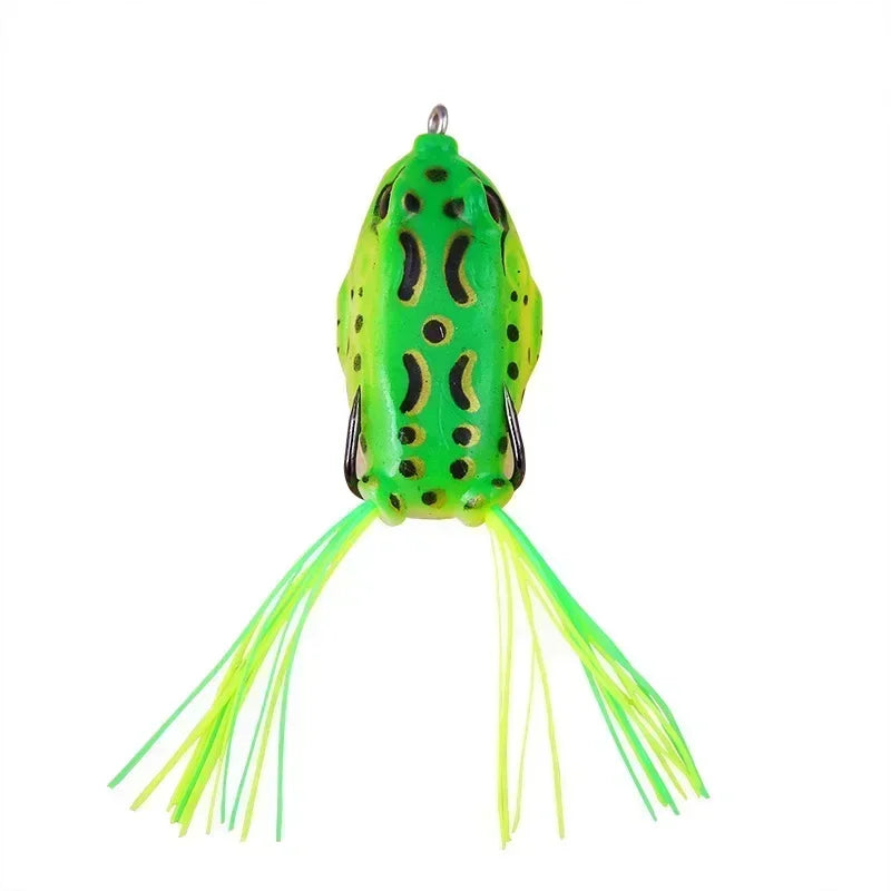 #5.5cm 12g Frog Lure Double Propeller Legs Silicone Soft Baits Topwater