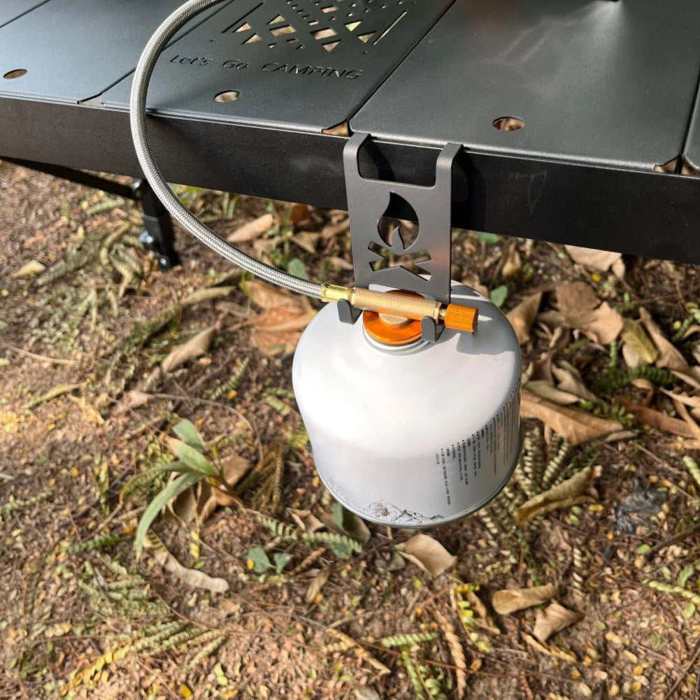 Butane Gas Tank Hanger Clip Stainless Steel Camping Table  for Outdoor Camping