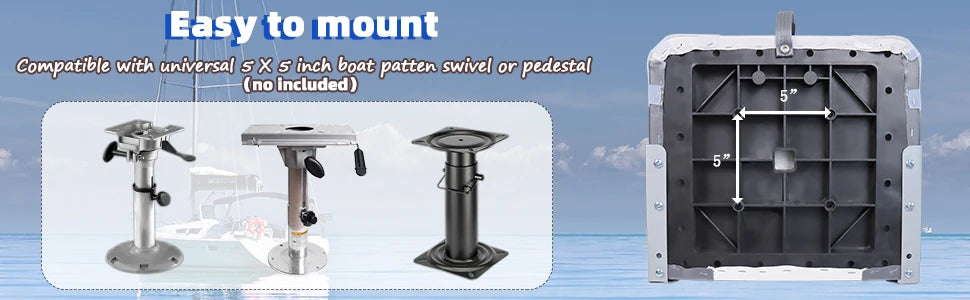 Low Back Boat Seats Marine Folding Chair Universal Fit for Fishing Yachts 1 Pack White and Gray