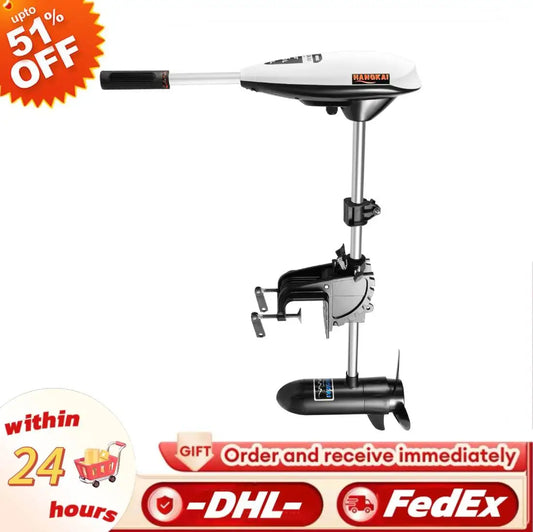 lectric Outboard Trolling Motor 65LBS With 40CM Short Shaft Brush Motor Suitable For Small Boats Inflatable Boat