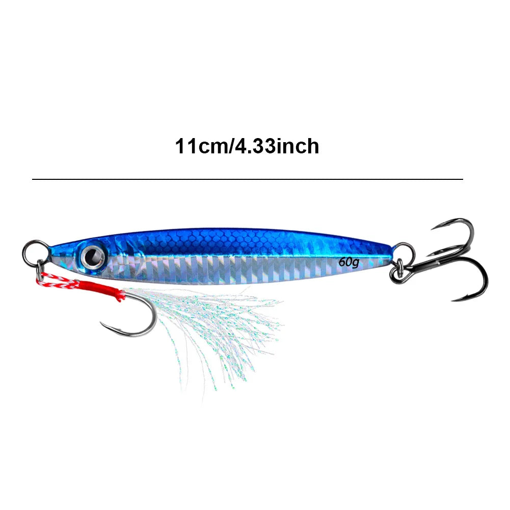 11cm/60g Metal Jig Fishing Lure  Bait Bass Fishing Bait Trout Jigging Lure