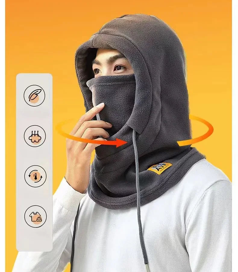 Winter Warm Hat with Mask and Neck Warmer 3-in-1 Windproof Balaclava  Cycling Cold Weather Protection