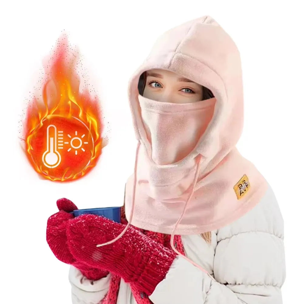 Winter Warm Hat with Mask and Neck Warmer 3-in-1 Windproof Balaclava  Cycling Cold Weather Protection