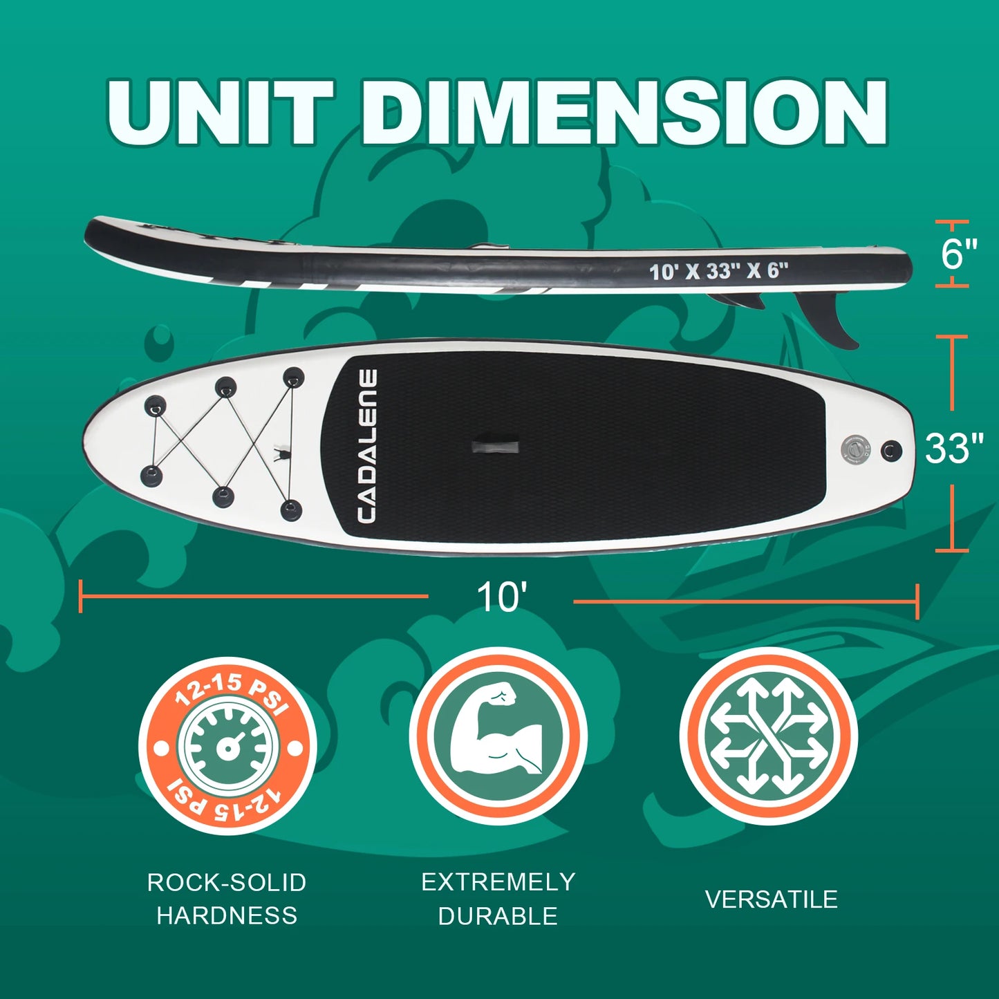 Paddle Board with SUP Accessories,
 Deck 10' Inflatable