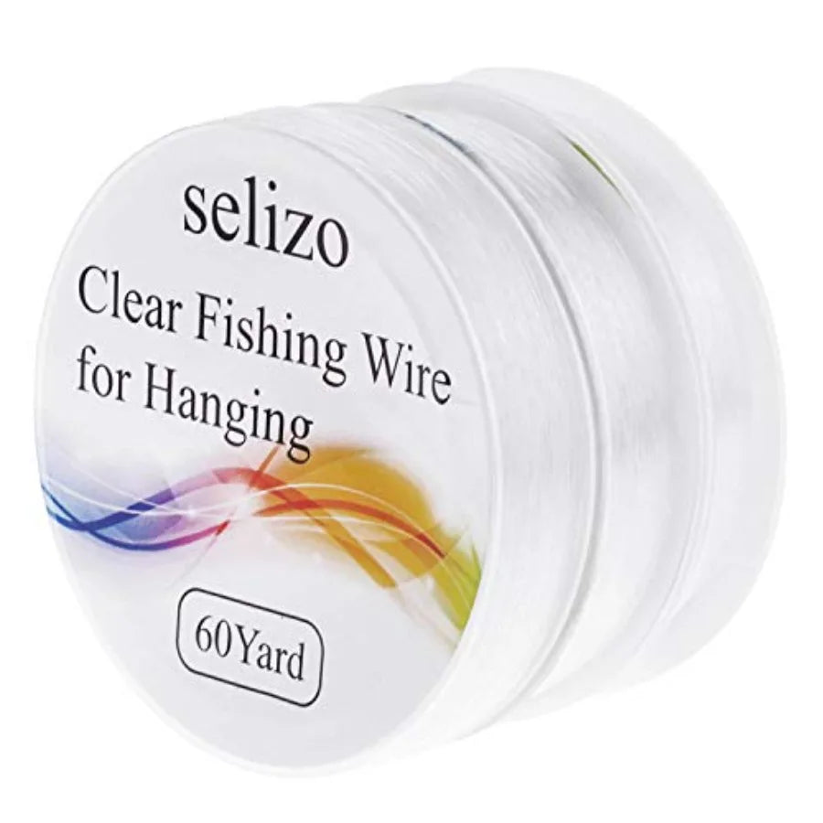 3Pcs Clear Fishing wire Line Jewelry String Invisible Nylon Thread for Hanging Decorations Beading and Crafts 3 Sizes 6