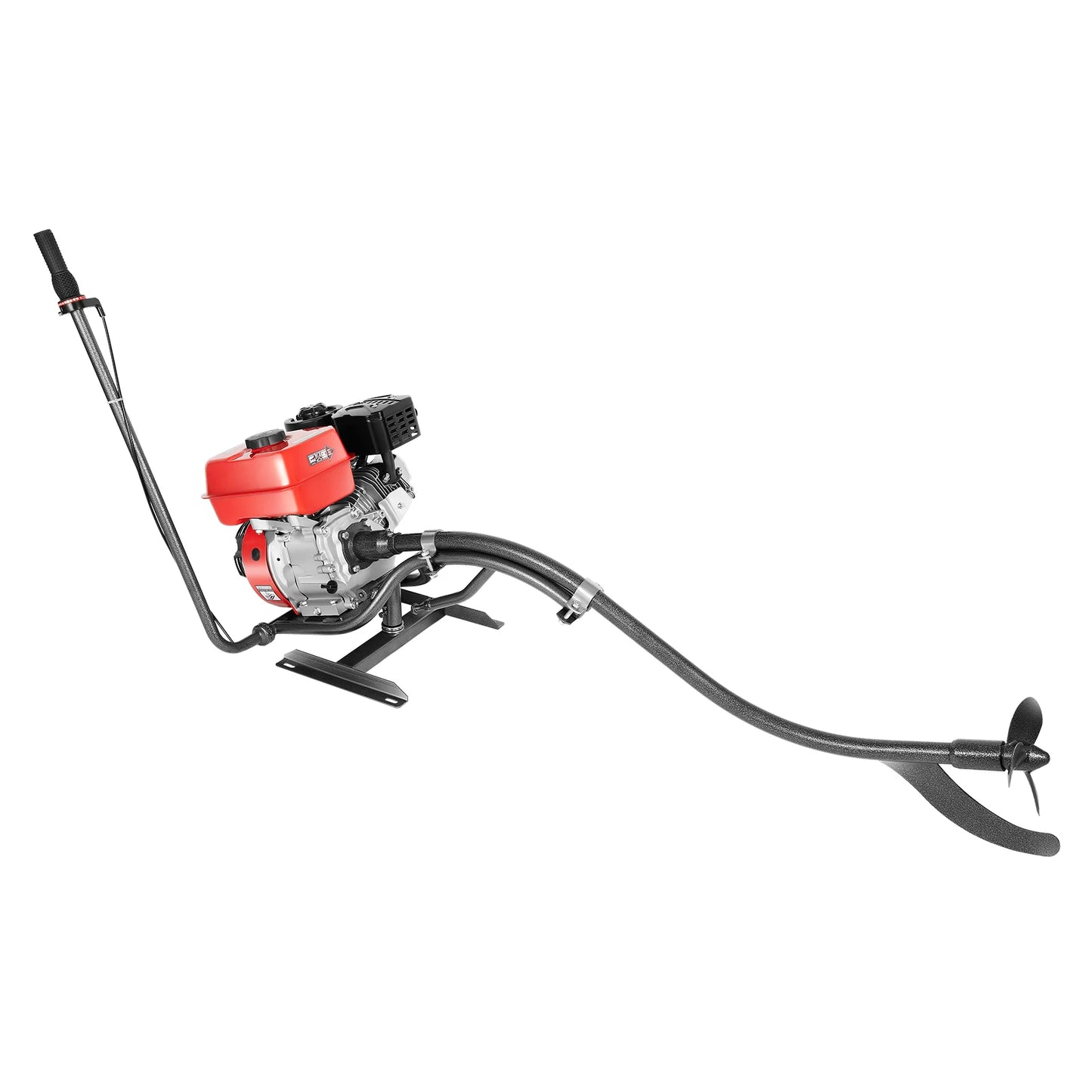 7.5HP 4 Stroke Outboard Motor, 212CC 4KW Heavy Duty Gasoline Fishing Boat Engine Manual Start TCI Air-Cooling System, 3600Rpm