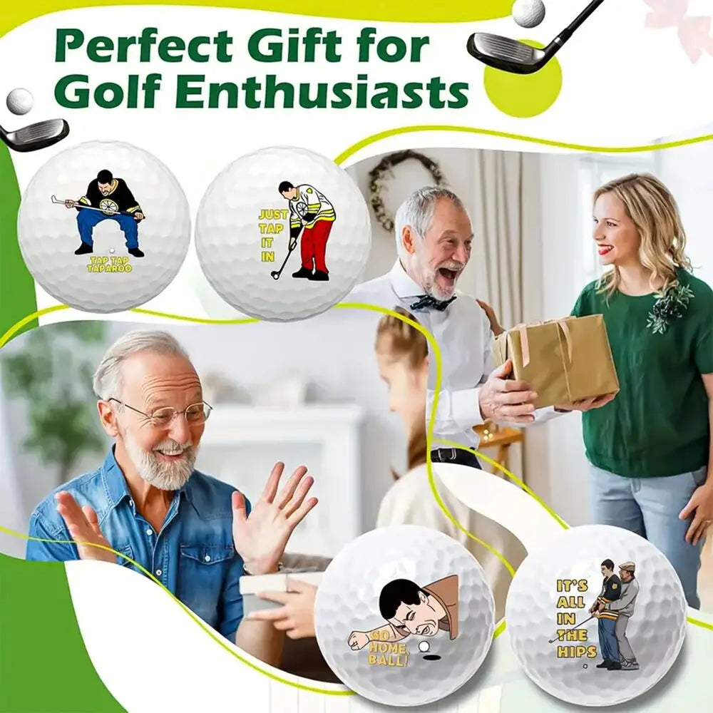 4 Counts Funny Golf Balls Funny Novelty Golfer Present