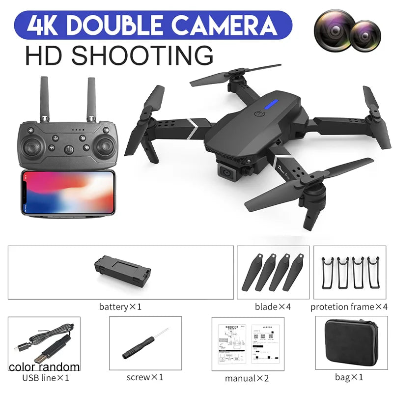 RC Drone 4K Professinal With 3 Battery 1080P Wide Angle HD Camera 


Height Hold Gift Toy