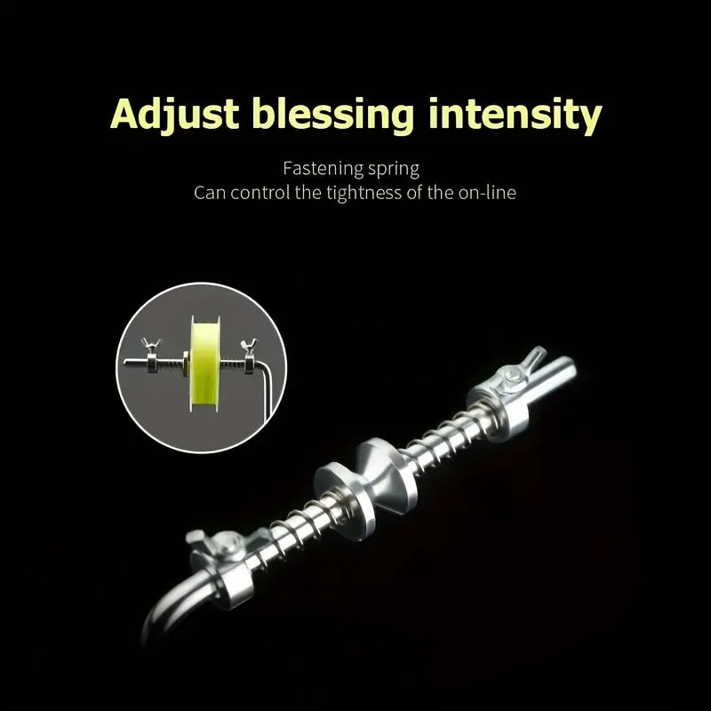 1Pc Aluminum Alloy Fishing Line Winding Machine, Outdoor Fishing Reel Winding Machine