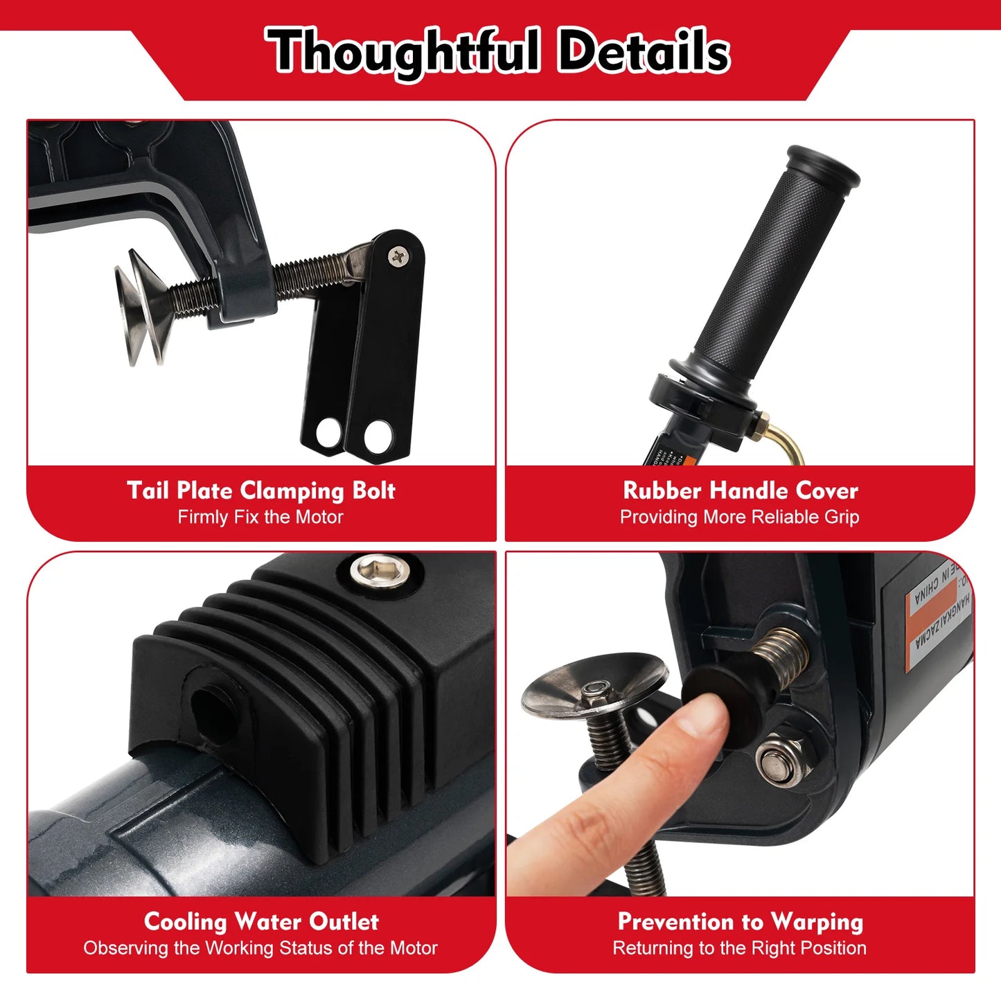 gasoline outboard motor 3.5hp Power 5000rpm Speed 1.3L Tank 35:1 Fuel Ratio Suitable for Fishing Boats Speedboats Small Boats