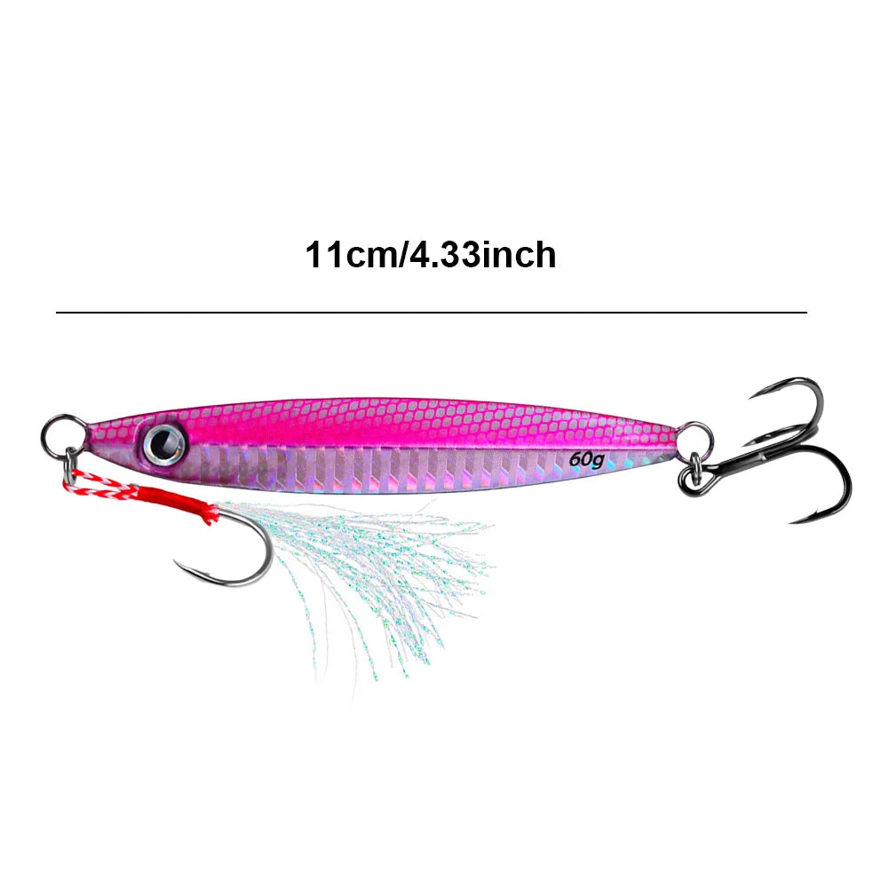 11cm/60g Metal Jig Fishing Lure  Bait Bass Fishing Bait Trout Jigging Lure