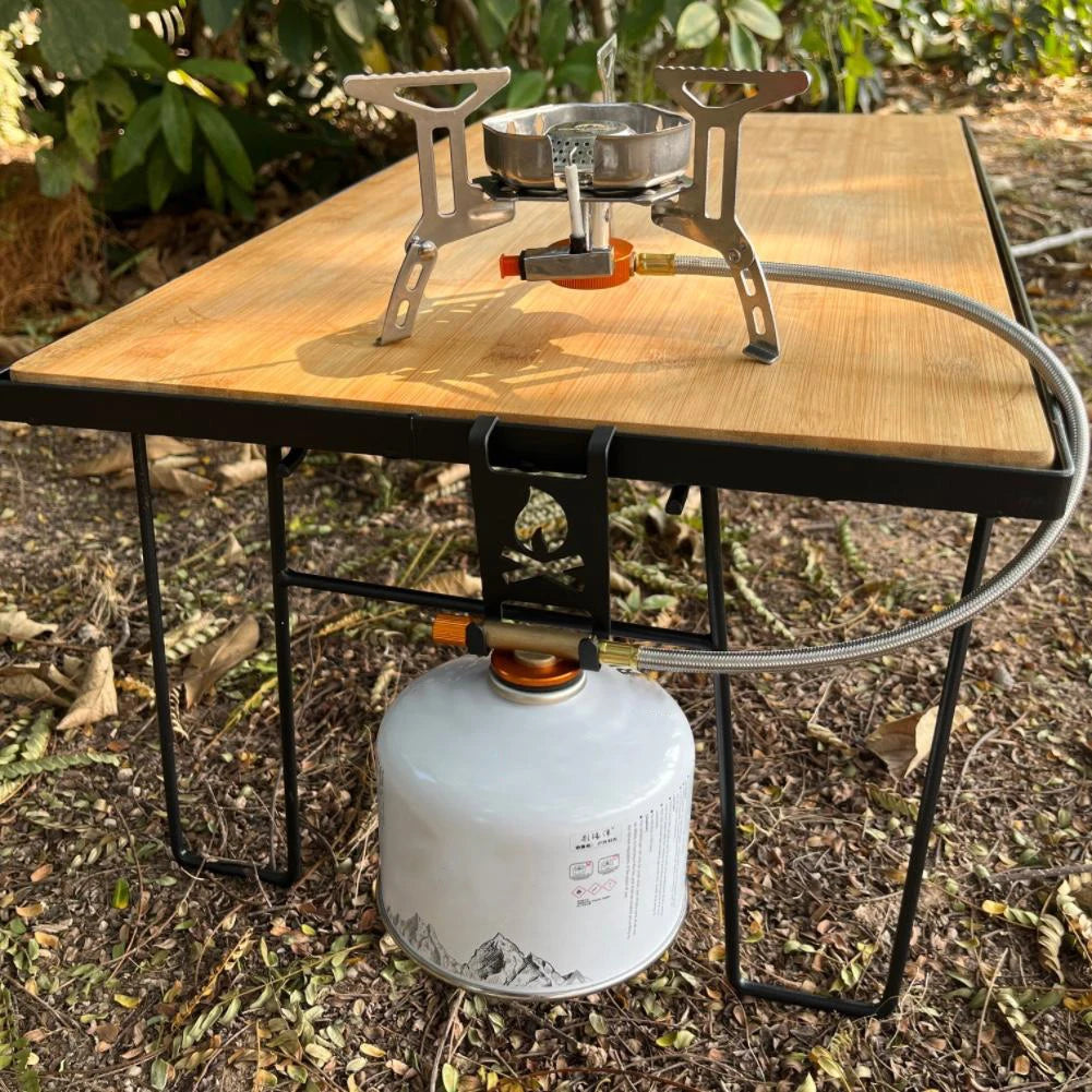 Butane Gas Tank Hanger Clip Stainless Steel Camping Table  for Outdoor Camping