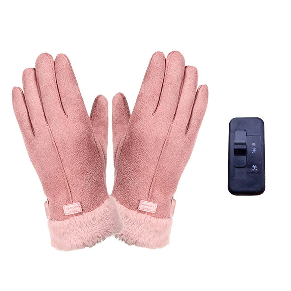 USB Electric Heated Gloves Outdoor Thermal  Hand warmer Winter Ski Gloves Motorcycle heated gloves Waterproof Touch Screen