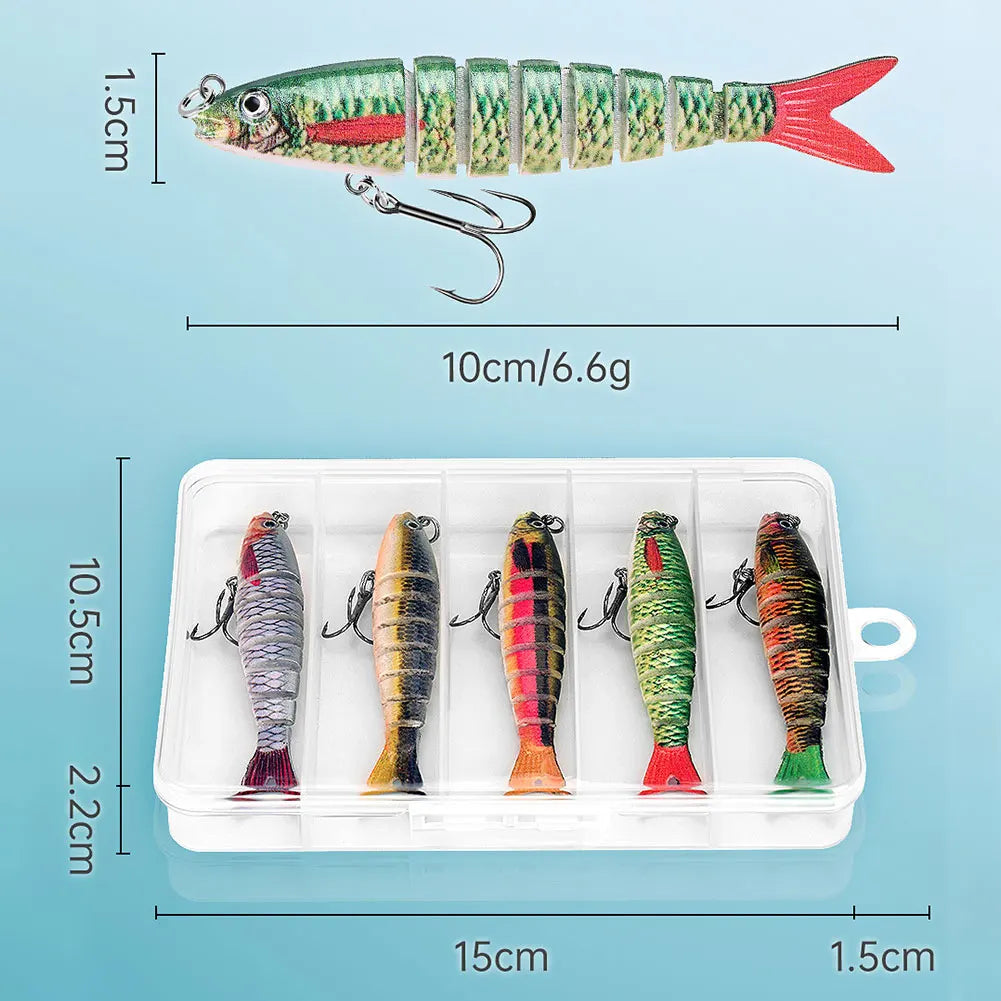 3/5/10Pcs Fishing Lures  Bait Slow Sinking
