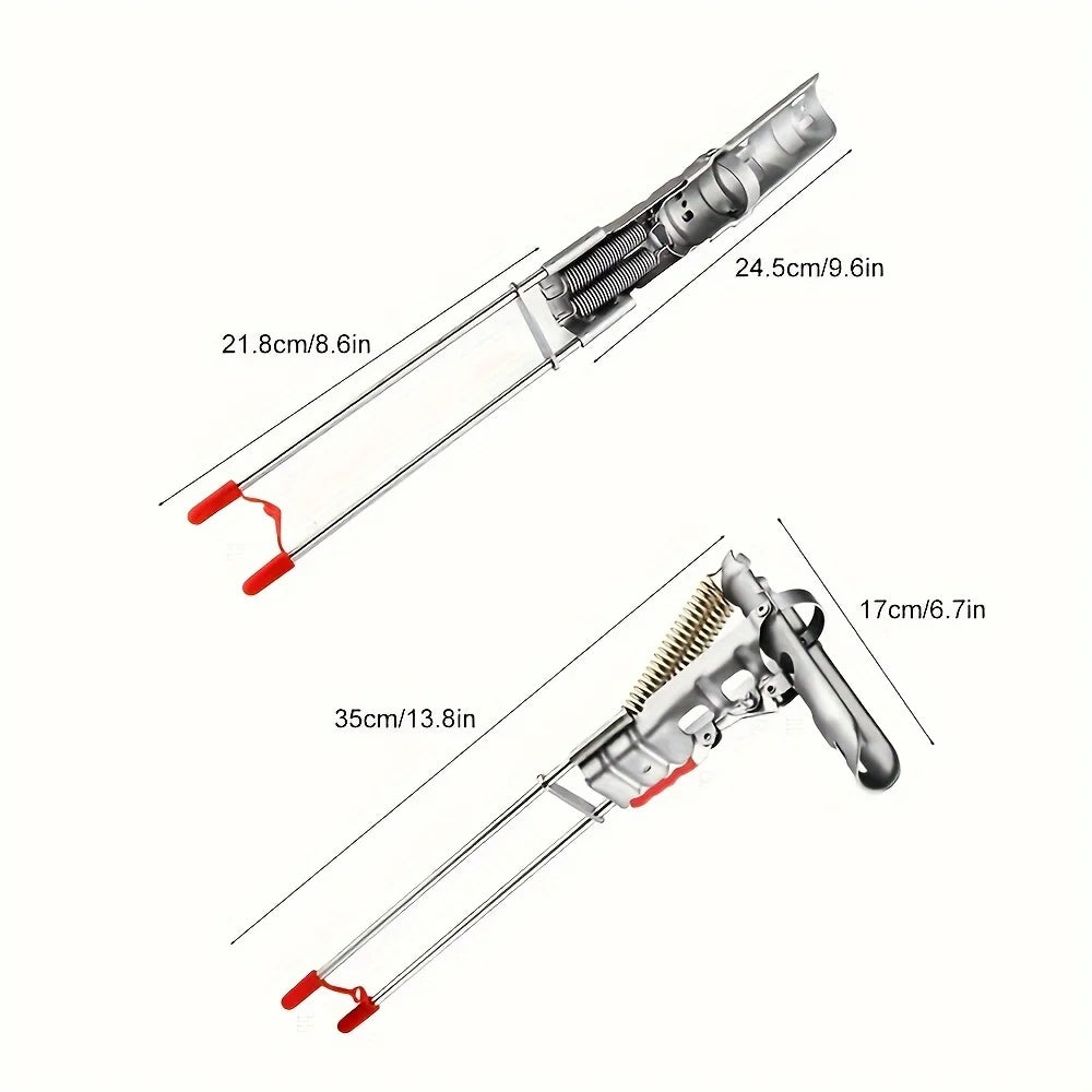 Automatic Spring Fishing Rod Holder, Adjustable Folding Stainless Steel, Ideal for Hands-Free Ground Fishing