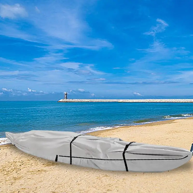 Kayak Cover With Zipper Canoe  For Storage Kayak Boat Organization Cover Heavy Duty Oxford Cloth Sun